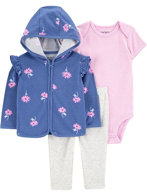 Carter's Child of Mine Ensemble 3 pièces floral pour bébé fille