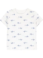 Carter's Child of Mine Baby Boys' Navy Shark Shortall Set, Sizes NB-24months