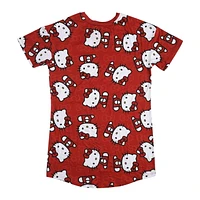 T-shirt De Nuit Hello Kitty Pour Femme, Rouge - Exclusivité en ligne.