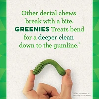 Gâteries dentaires naturelles pour chiens adultes GREENIES Original format TEENIE 11-96 Gâteries
