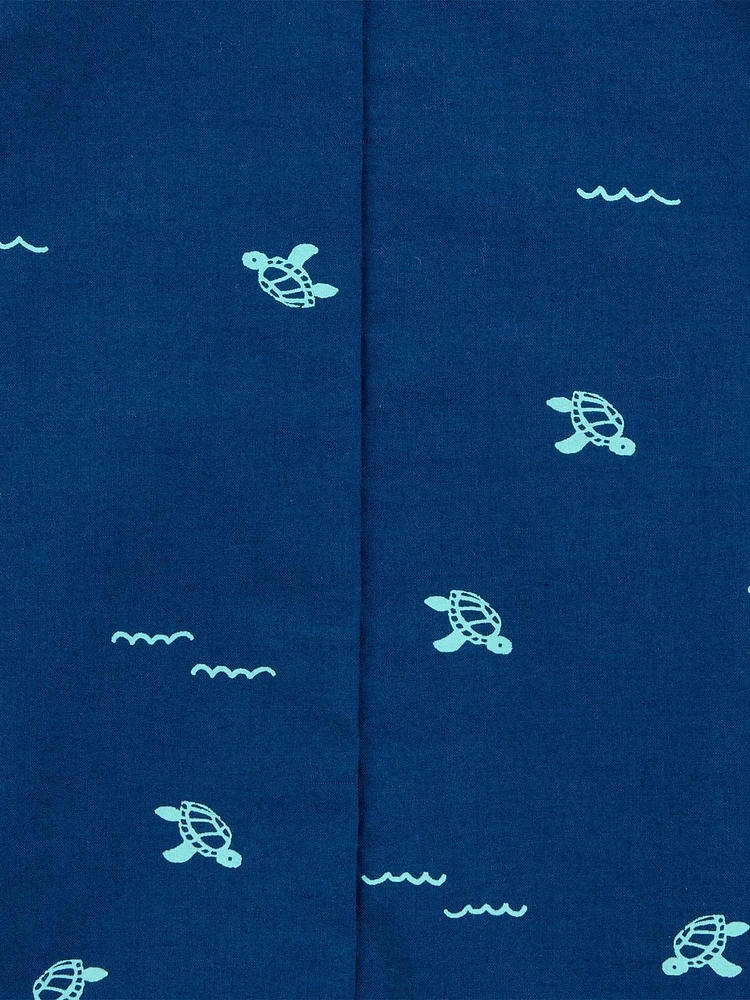 Carter's Child of Mine Infant Boy 1pc Romper-Blue Turtle, Newborn-24 Months