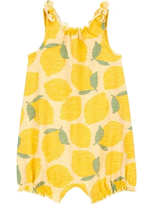 Carter's Child of Mine Barboteuse jaune citron pour bébé fille Tailles 0-3mois-24mois