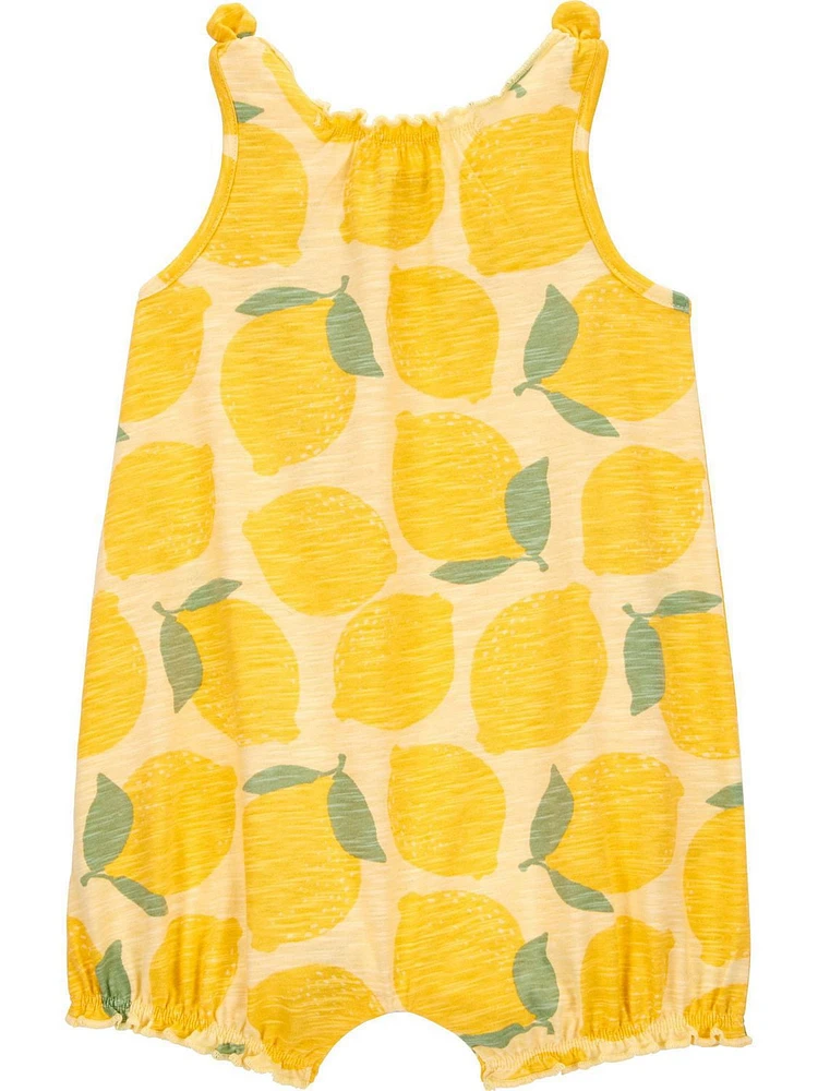 Carter's Child of Mine Barboteuse jaune citron pour bébé fille Tailles 0-3mois-24mois