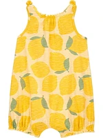 Carter's Child of Mine Barboteuse jaune citron pour bébé fille Tailles 0-3mois-24mois