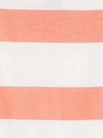 Carter's Child of Mine Infant Boy 1pc Romper-Orange Stripe, Newborn-24 Months