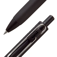 uniball™ one Retractable Gel Pens, Medium Point (0.7mm), Black Barrels, Black Ink, 3 Pack, Retractable Gel Pens