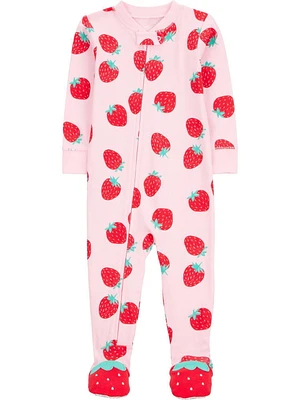 Carter's Child of Mine Infant Girl 1pc PJ-Rose Fraise 12 Mois-5T