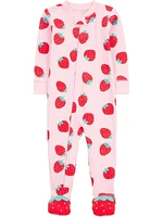 Carter's Child of Mine Infant Girl 1pc PJ-Rose Fraise 12 Mois-5T