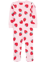 Carter's Child of Mine Infant Girl 1pc PJ-Rose Fraise 12 Mois-5T