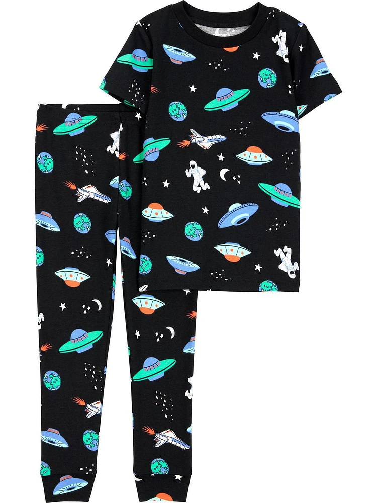 Carter's Child of Mine Ensemble pyjama 2 pièces en coton Black Space pour bébé et tout-petit garçon