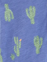 Carter's Child of Mine Ensemble court 2 pièces cactus bleu pour tout-petits garçons Tailles 2T-5T