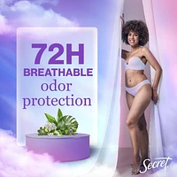 Antisudorifique et désodorisant gel clarté Secret Fraîcheur pour femmes, parfum Brise marine 73G