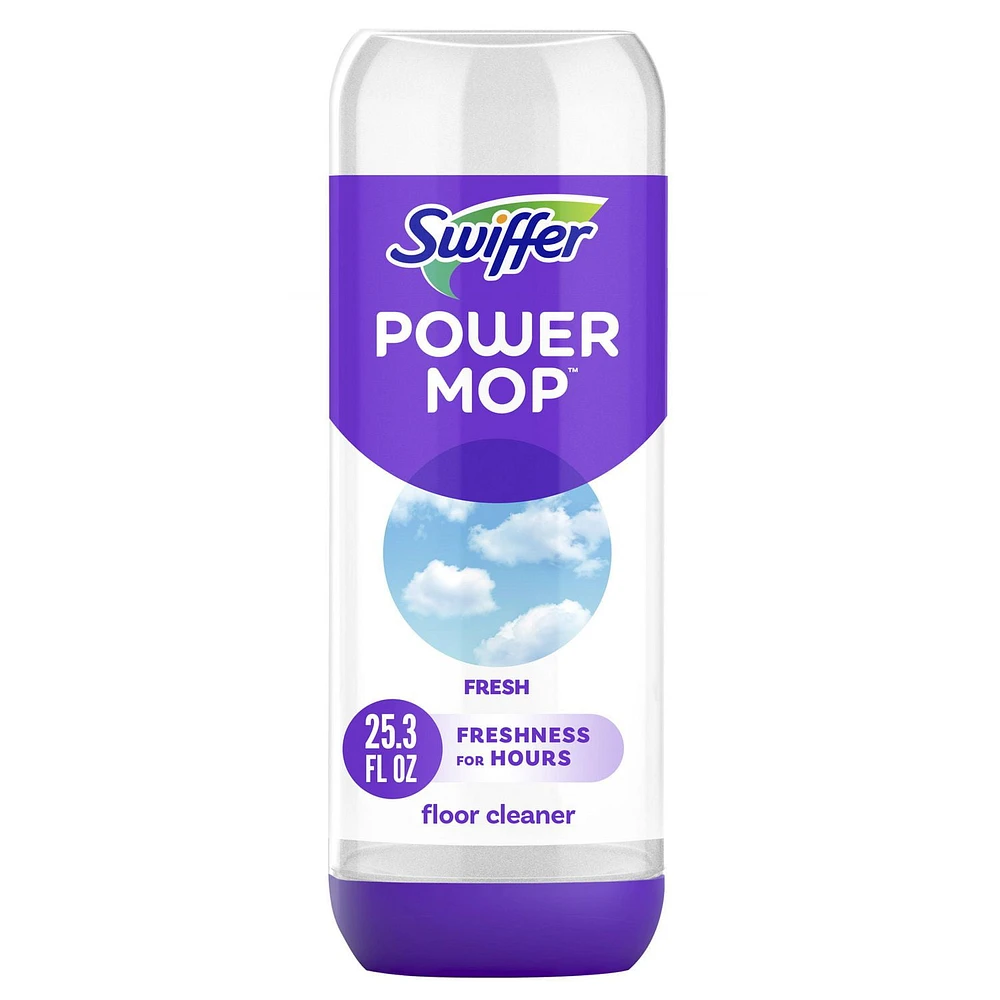 Swiffer PowerMop Floor Cleaning Solution with Fresh Scent, 0.75L