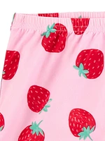 Carter's Child of Mine Ensemble de pyjama 2 pièces fraise rose pour bébés et petites filles Tailles 6-9M - 5T