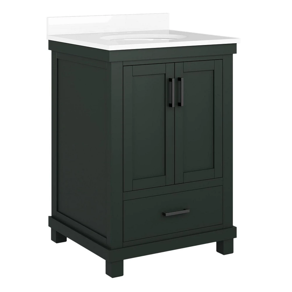 DHP Sunnybrooke 24 Inch Bathroom Vanity, Green