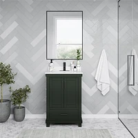 DHP Sunnybrooke 24 Inch Bathroom Vanity, Green