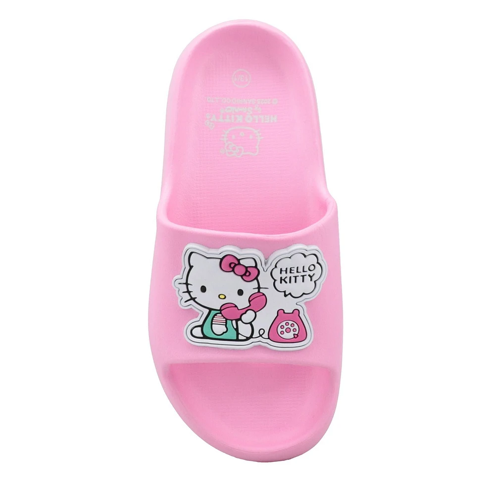 Hello Kitty  Girls Slide EVA Sandal, Available in Sizes: 13-3