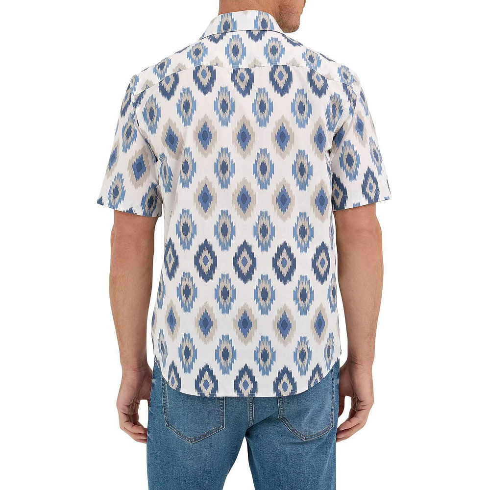 Wrangler Men's Short Sleeve Western Shirt