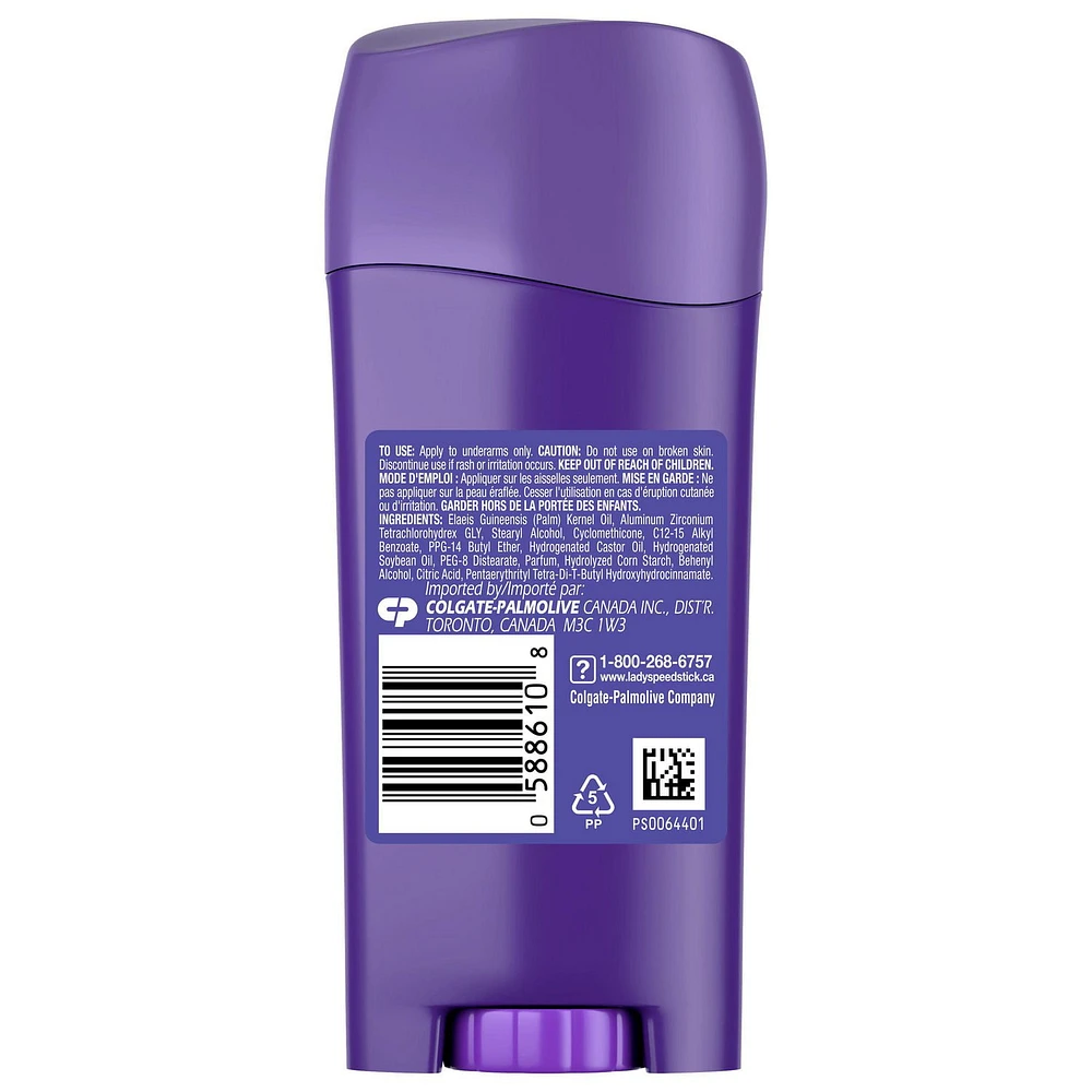Lady Speed Stick Déodorant Antisudorifique pour Femmes, Infusions Fraîches, Éclat de Fraise, 65 g (Paquet de 2) Lady Speed Stick Antiperspirant Deodoran