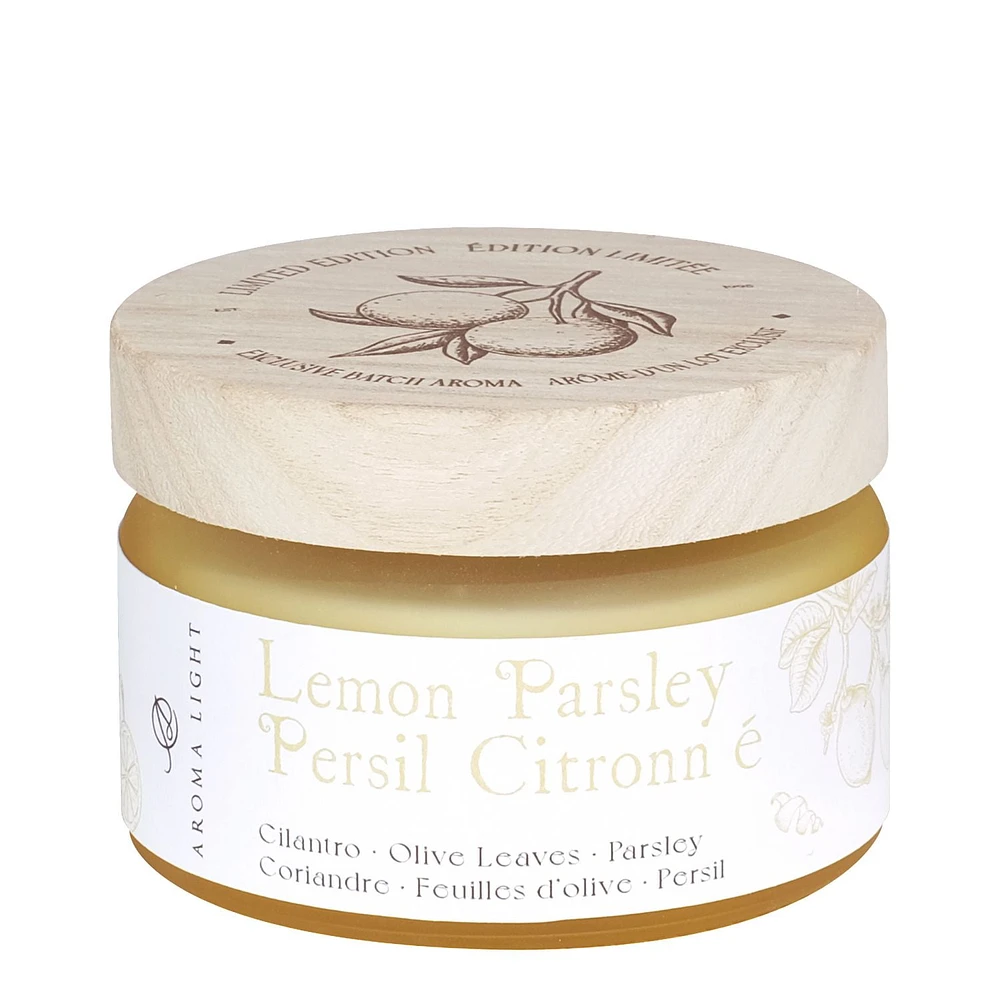 Aroma Light 7.2oz Lemon Parsley Soy Wax Blended Scented Candle