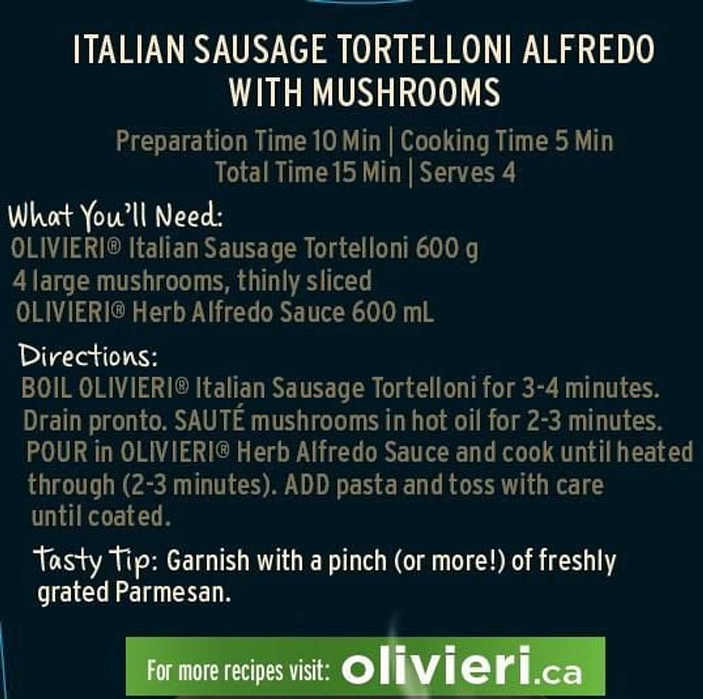 Olivieri Herb Alfredo Sauce 600mL