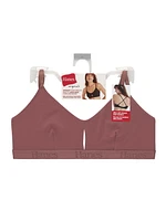 Hanes Originals Women's SuperSoft Scoop Cut-Out Crop Bralette