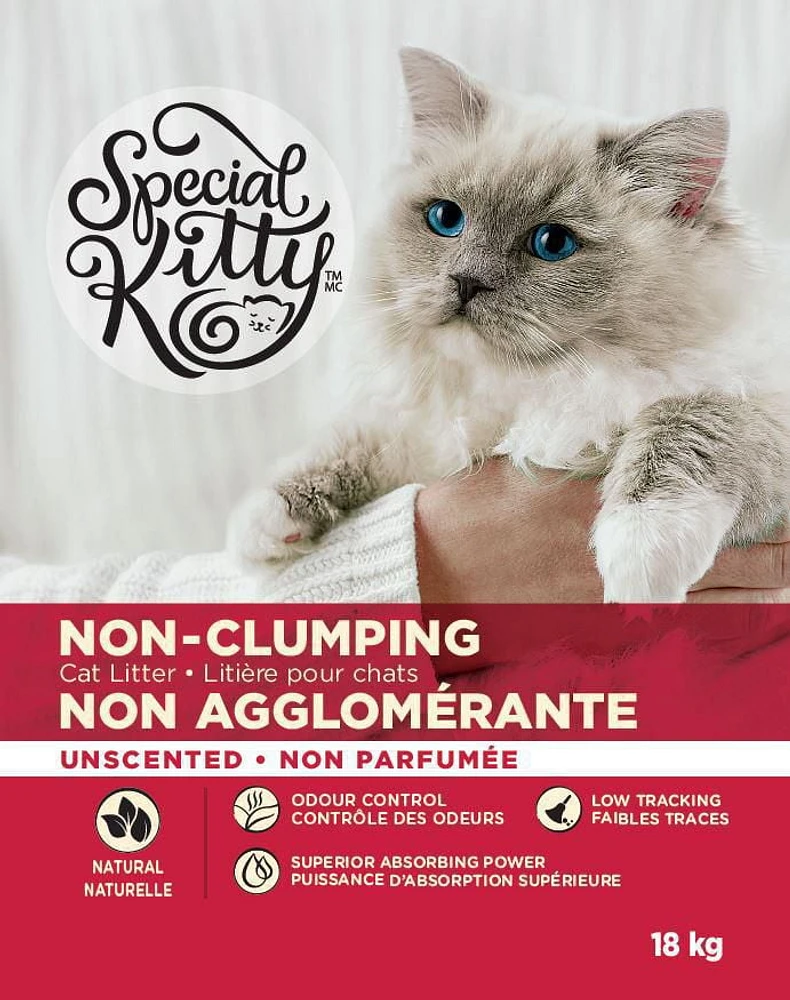 Special Kitty Non-Clumping Litter - 18kg, 18 Kg