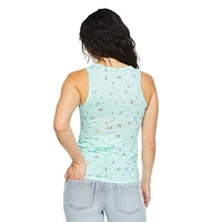 Débardeur à col henley avec boutons pression Paisley Sky Maternit