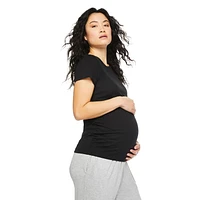 Paisley Sky Maternity Short Sleeve Crew Neck Tee