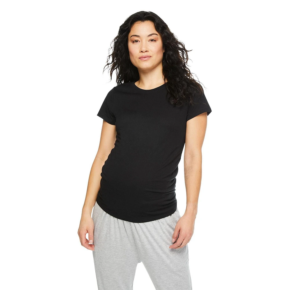 Paisley Sky Maternity Short Sleeve Crew Neck Tee