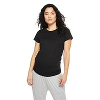 Paisley Sky Maternity Short Sleeve Crew Neck Tee