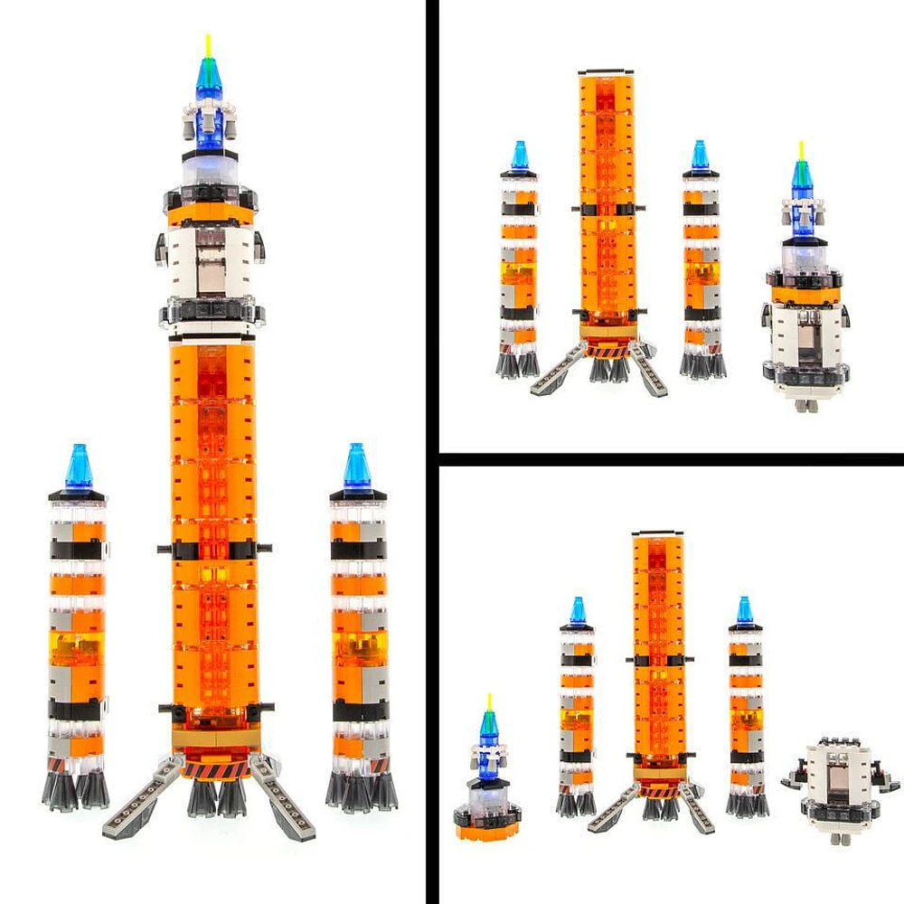 Laser Pegs Building Blocks Playset, Mission Mars Collection: Mars Rocket