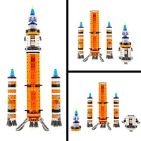 Laser Pegs Building Blocks Playset, Mission Mars Collection: Mars Rocket