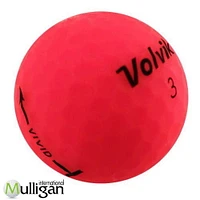 Mulligan - 12 Volvik Vivid Matte Pink 5A Pristine Recycled Used Golf Balls