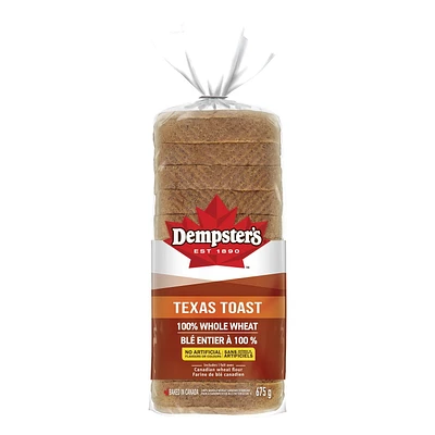 Dempster’s® Texas Toast 100% Whole Wheat Sandwich Bread, 675 g