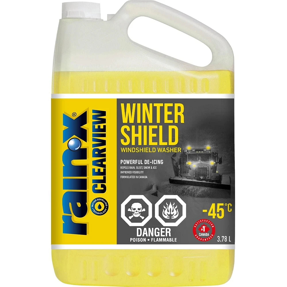 Rain-X® ClearView - Winter Shield Windshield Washer Fluid, -45°C, 3.78 L