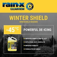 Rain-X® ClearView - Winter Shield Windshield Washer Fluid, -45°C, 3.78 L