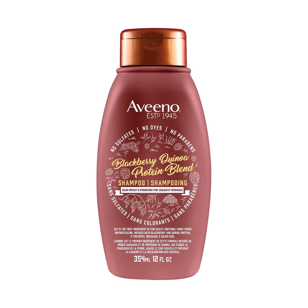 AVEENO Blackberry Quinoa Protein Blend Shampoo for Colour Protect & Strengthen