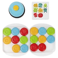 Quick Pucks, Pattern Matching On-the-Go Puzzle Game, for Adults and Kids ages 8 and up