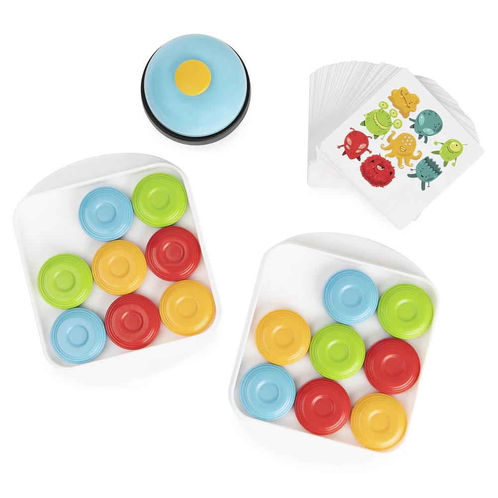 Quick Pucks, Pattern Matching On-the-Go Puzzle Game, for Adults and Kids ages 8 and up