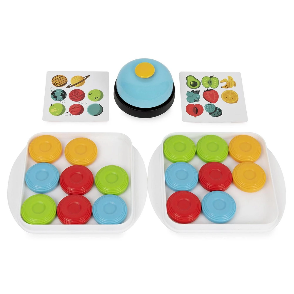 Quick Pucks, Pattern Matching On-the-Go Puzzle Game, for Adults and Kids ages 8 and up