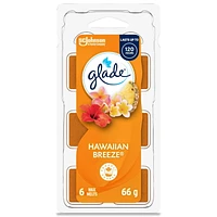 Glade® Wax Melt Air Freshener Refills, Hawaiian Breeze, 6 Melts