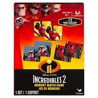 Disney Pixar Incredibles 2 Memory Match Game