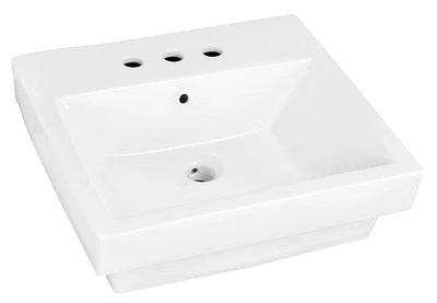 American Imaginations 37.75-in. W Wall Mount White Vanity Set For 3H4-in. Drilling  AI-18085