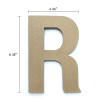 Lerman decor's wood letter R, Wood letter R