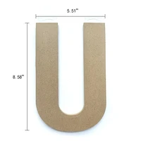 Lerman decor's wood letter U