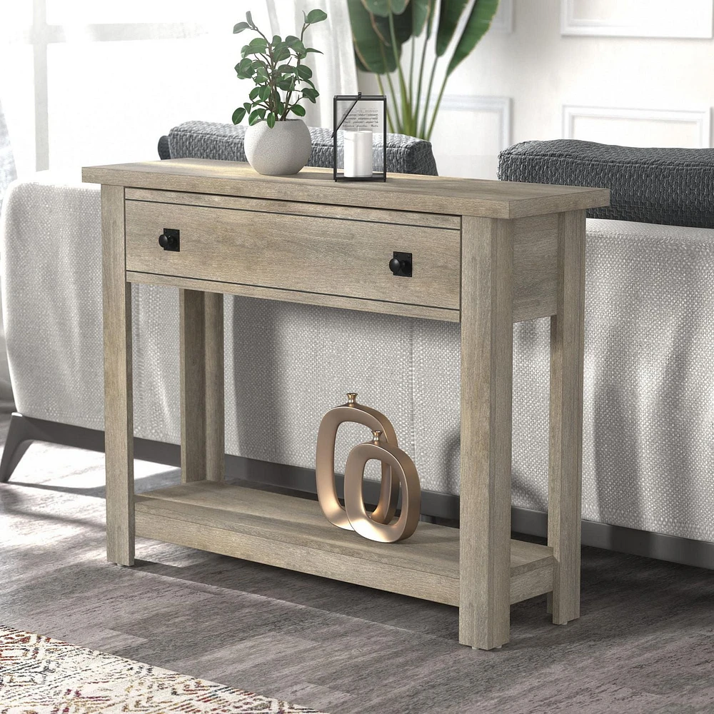 Hillsdale Coover Wood Console Table with 1 Drawer