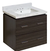 American Imaginations 16.75-in. W Above Counter White Bathroom Vessel Sink For Deck Mount Deck Mount Drilling AI-18554