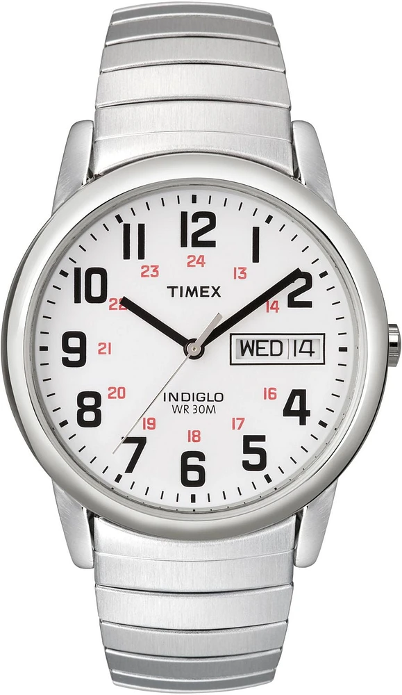 Timex® Easy Reader® Day Date Expansion Band Watch