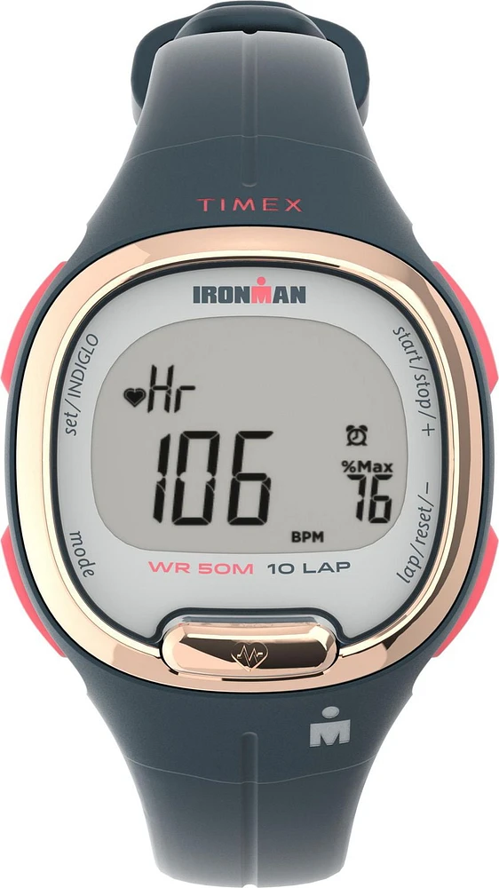 Timex® Ironman® HeartFIT™ Transit+ Resin Strap Activity and Heart Rate Watch